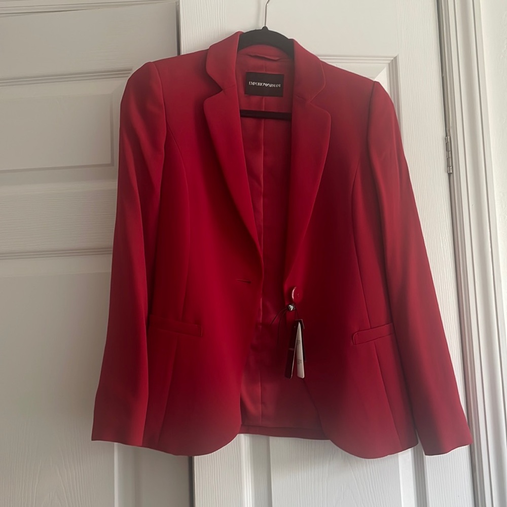Emporio Armani Red Blazer Size 38